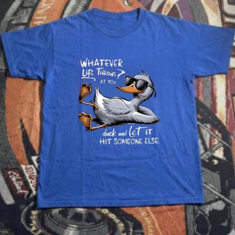 Blue Duck And Let It Hit Someone Else Tee .
